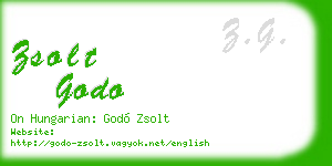 zsolt godo business card
